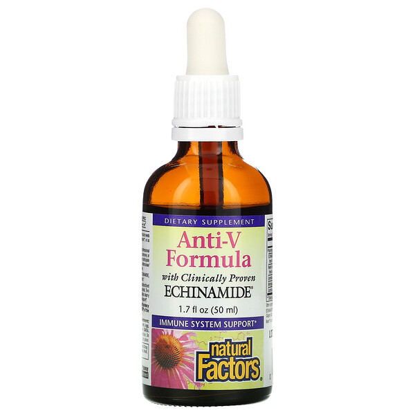 Natural Factors‏, Anti-V Formula, Echinamide, 1.7 fl oz ( 50 ml)
