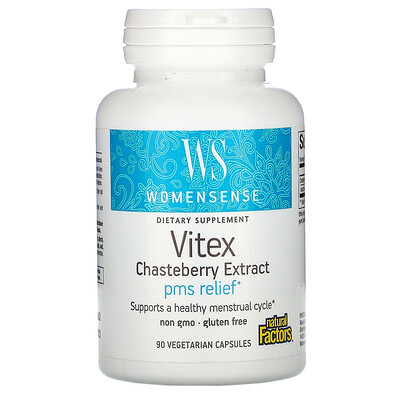 Natural Factors Womensense, Vitex Chasteberry Extract, 90 Vegetarian Capsules