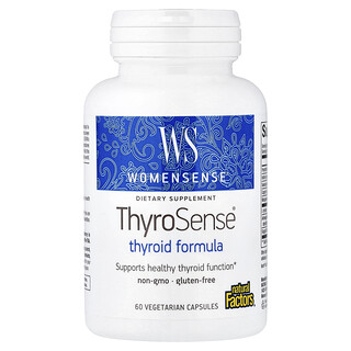Natural Factors, WomenSense®, ThyroSense®, Thyroid Formula, 60 Vegetarians Capsules