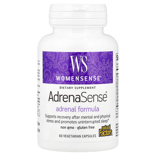 Natural Factors Womensense®, AdrenaSense®, Adrenal Formula, 60 Vegetarian Capsules