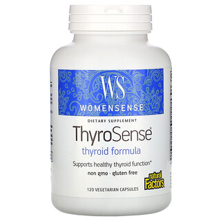 Natural Factors, WomenSense，ThyroSense，甲狀腺配方，120 粒素食膠囊