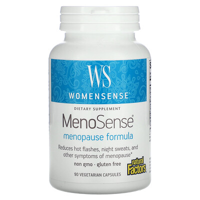 

Natural Factors WomenSense MenoSense Menopause Formula 90 Vegetarian Capsules