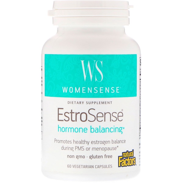 Natural Factors, WomenSense, EstroSense, Hormone Balancing, 60 ΡΠ°ΡΡΠΈΡΠ΅Π»ΡΠ½ΡΡ
ΠΊΠ°ΠΏΡΡΠ»