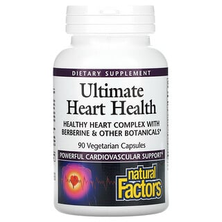 Natural Factors, Ultimate 心臟健康，90 粒素食膠囊