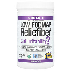 Organic Low Fodmap†, Reliefiber®, без смакових добавок, 150 г (5,3 унції)