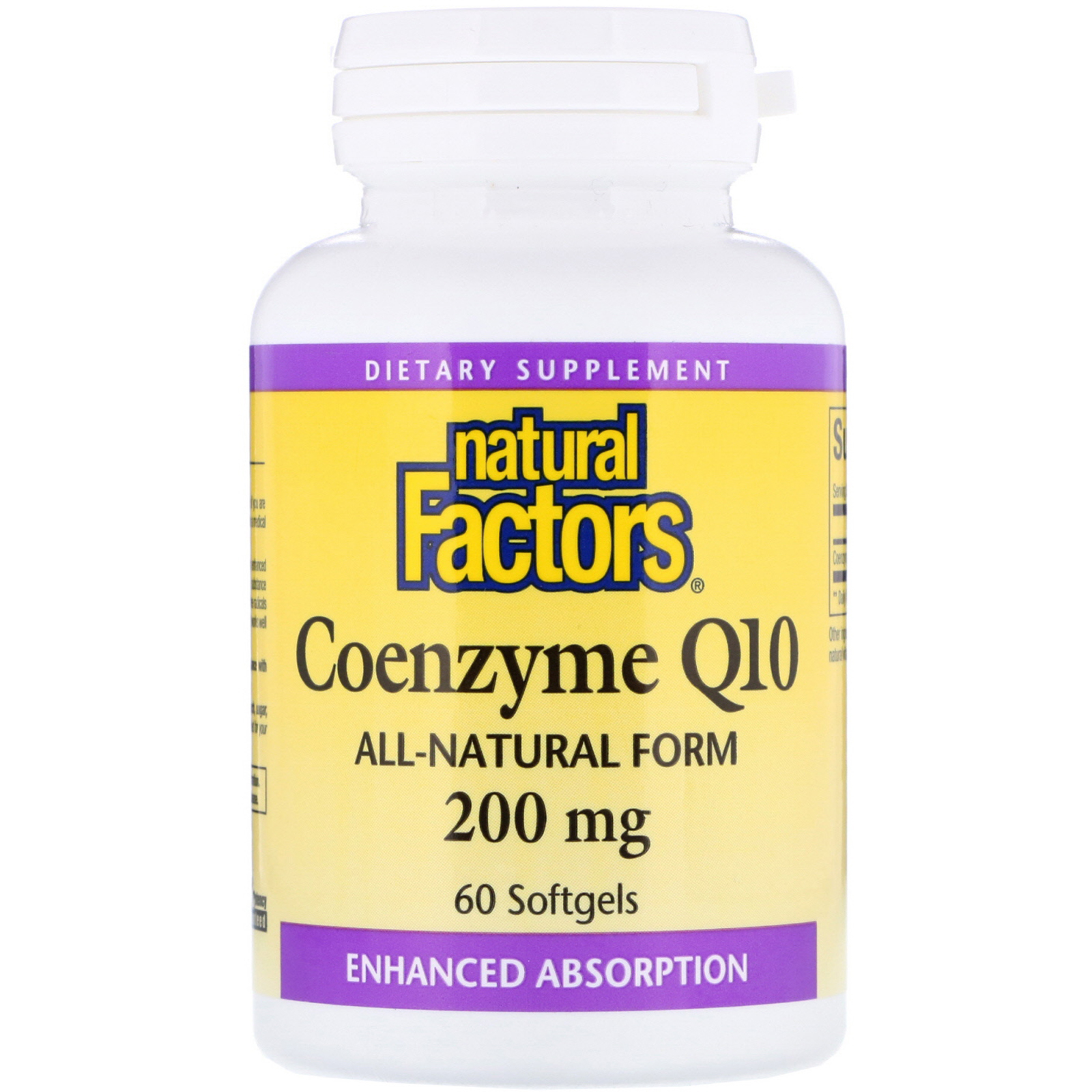 Factors, Coenzyme 200 mg, 60 Softgels