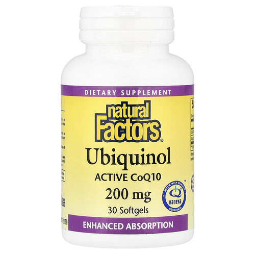 Natural Factors Ubiquinol, 30 Softgels