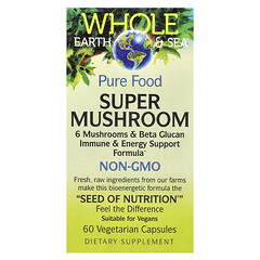 Whole Earth & Sea®, супергриби, 60 вегетаріанських капсул