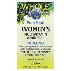 Whole Earth & Sea®, мультивітаміни й мікроелементи для жінок, 120 таблеток