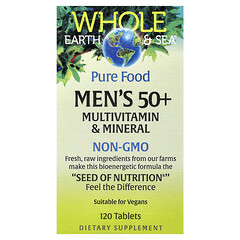 Whole Earth & Sea®, мультивітаміни й мікроелементи для чоловіків старше 50 років, 120 таблеток