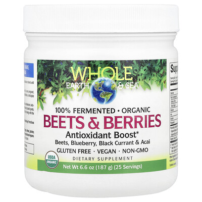 Product Image for Natural Factors, Whole Earth & Sea , Beets & Berries , 6.6 oz (187 g)
