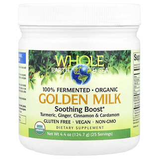 Natural Factors, Whole Earth & Sea®, Reforço Calmante com Leite Dourado, 124,7 g (4,4 oz)