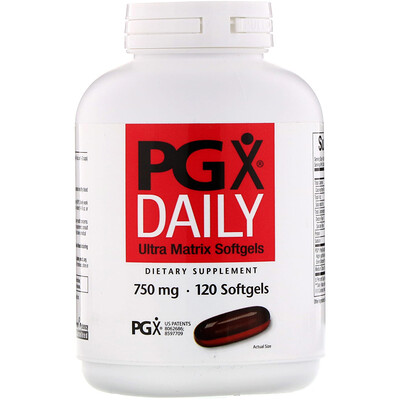 PGX Daily, мягкие таблетки с ультраматрицей, 750 мг, 120 мягких таблеток