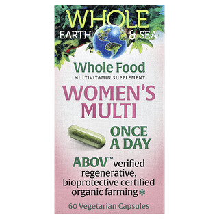 Natural Factors, Whole Earth & Sea®, Women's Multi, 60 Vegetarian Capsules
