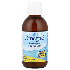 SeaRich®, омега-3, смачна лимонна безе, 200 мл (6,76 рідк. унції)