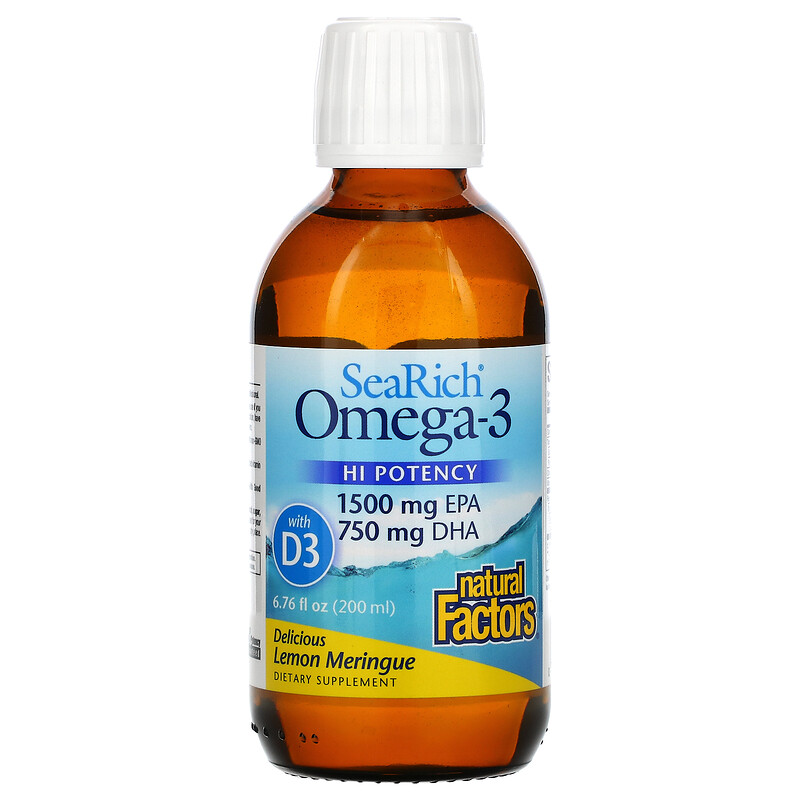 Natural Factors, Sea Rich, Omega3, 1500 mg EPA/750 mg DHA, with