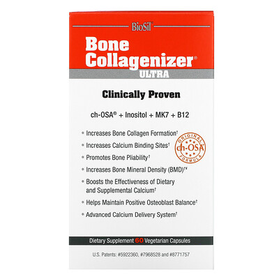 BioSil by Natural Factors Bone Collagenizer, Ultra, 60 Vegetarian Capsules