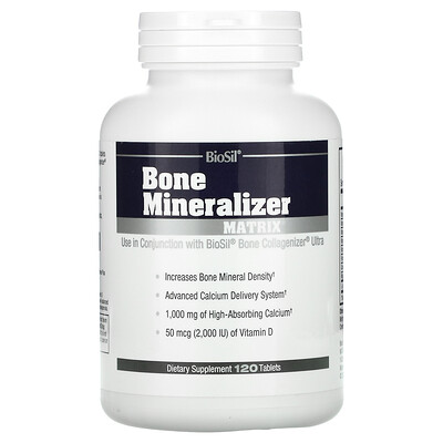 BioSil by Natural Factors BioSil, Bone Mineralizer Matrix, 120 Tablets