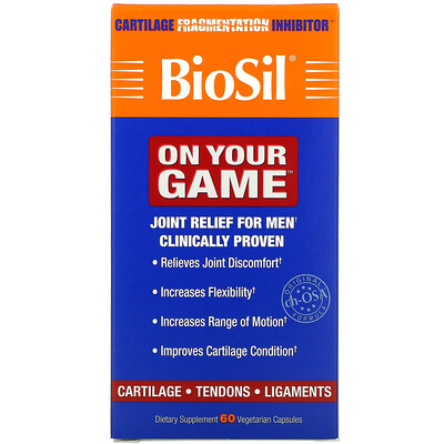 BioSil by Natural Factors BioSil, On Your Game, 60 Vegetarian Capsules