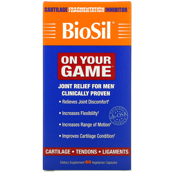 BioSil by Natural Factors‏, BioSil, On Your Game, 60 Vegetarian Capsules