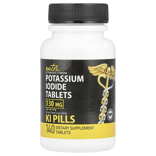 Nutri, Potassium Iodide Tablets, Kaliumiodidtabletten, 140 Tabletten (65 mg pro Tablette)