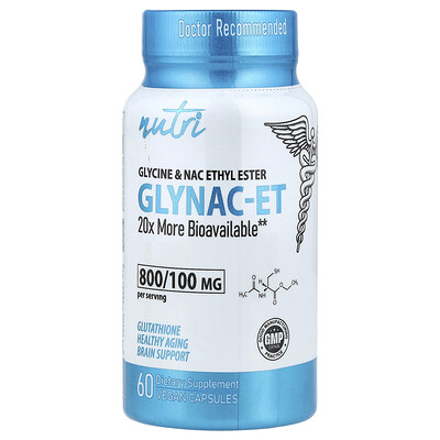 Photos - Vitamins & Minerals Nutri, Glynac-ET, 60 Vegan Capsules NFU-74247