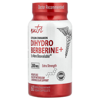 Nutri, Berberina+ dihidro, 60 cápsulas veganas