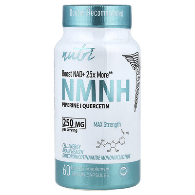 Product Image for Nutri, NMNH, Max Strength, 60 Vegan Capsule