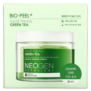 Neogen, Bio-Peel 去角質綠茶霜，8 片，每片 0.32 液量盎司（9.5 毫升）