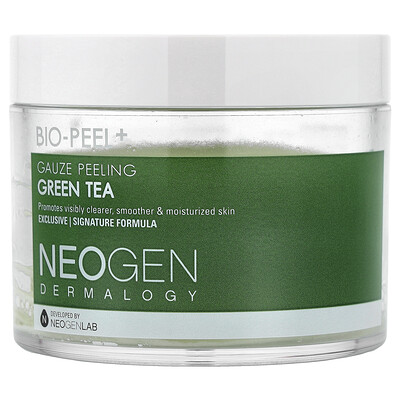 Neogen, Bio-Peel+, Gauze Peeling, Green Tea, 30 Pads, 6.76 fl oz (200 ml)