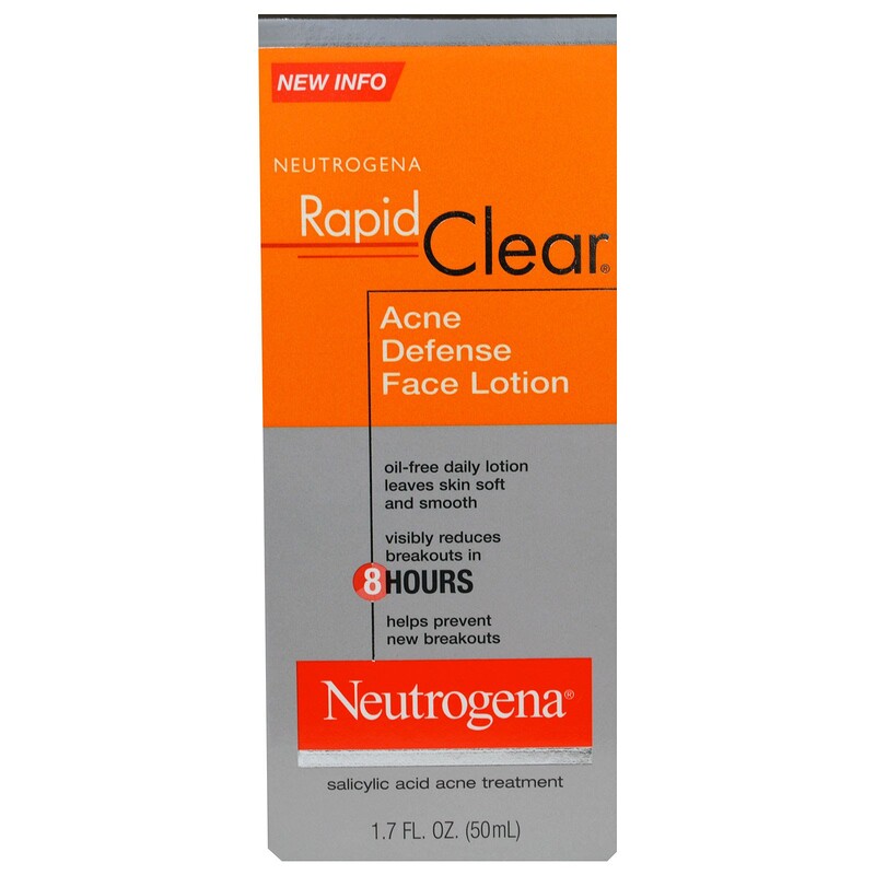 Neutrogena, Rapid Clear, Acne Defense Face Lotion, 1.7 fl oz (50 ml