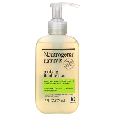 Neutrogena, Naturals, очищающее средство для лица, 177 мл (6 жидких унций)