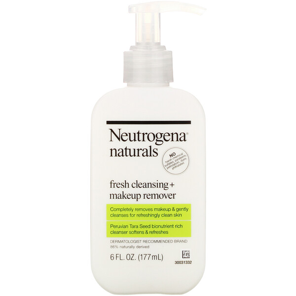 Neutrogena‏, Neutrogena, Naturals, Fresh Cleansing + Makeup Remover, 6 fl oz (177 ml)