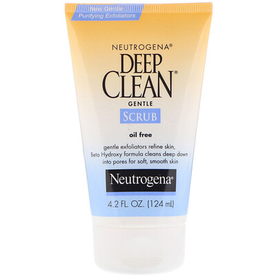 Neutrogena Скраб мягкого действия Deep Clean, без масла, 4,2 ж. унц. (124 мл)