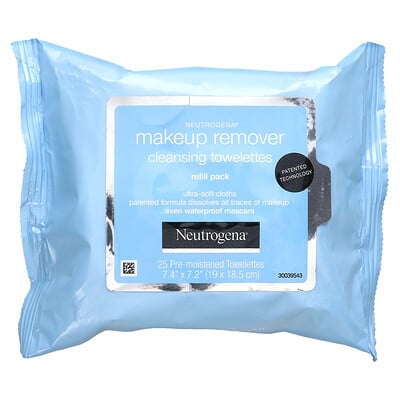 Neutrogena Салфетки для снятия макияжа ультра мягкие очищающие салфетки, 25 компостируемых салфеток на растительной основе