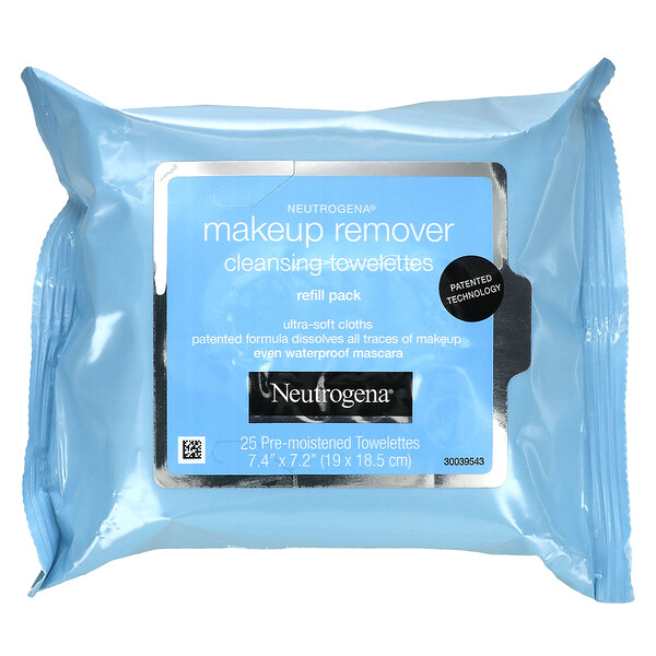 Makeup Remover Cleansing Towelettes, 25 Pre-Moistened Towelettes