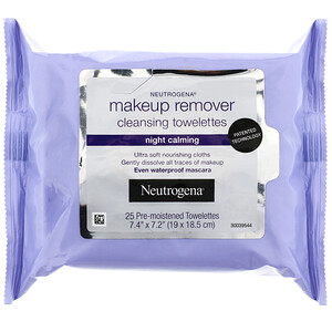 Отзывы о НьютроДжина, Makeup Remover Cleansing Towelettes, Night Calming, 25 Pre-Moistened Towelettes
