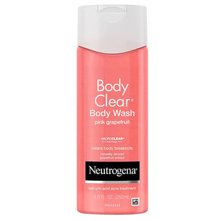 Neutrogena, Body Clear, gel de baño corporal, Toronja rosada, 8.5 fl oz (250 ml)