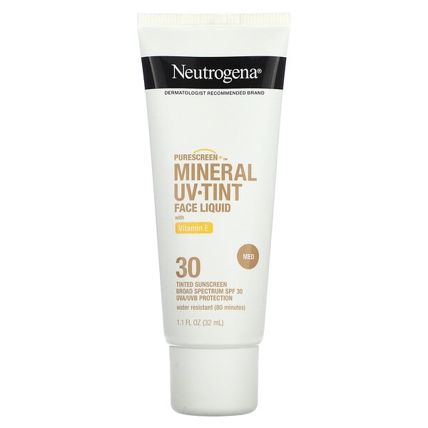 Neutrogena, Purescreen+ Mineral UV Tint Face Liquid with Vitamin E ...