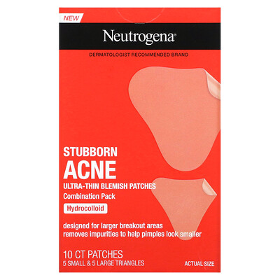 

Neutrogena, Stubborn Acne Ultra-Thin Blemish Patches , 10 Count