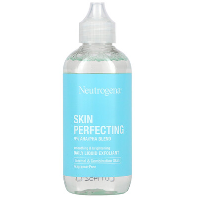 Neutrogena Skin Perfecting, ежедневный жидкий эксфолиант, для нормальной и комбинированной кожи, без отдушек, 118 мл (4 жидк. Унции)