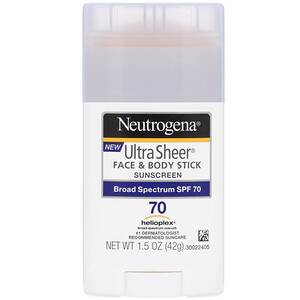 Отзывы о НьютроДжина, Ultra Sheer Face & Body Stick, Sunscreen, SPF 70, 1.5 oz (42 g)