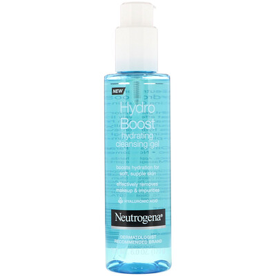 Neutrogena Hydro Boost, увлажняющий очищающий гель для лица, 170 г (6 унций)