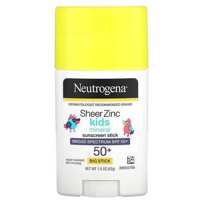 

Neutrogena Kids солнцезащитный стик с прозрачным цинком и минералами Big Stick SPF 50+ 42 г (1 5 унции)