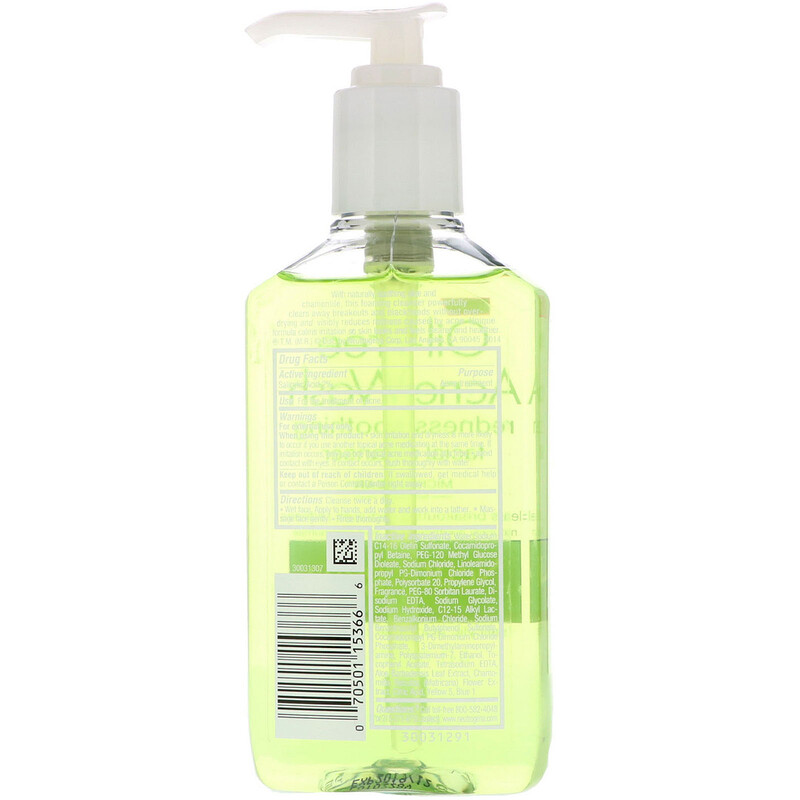 Neutrogena, Oil Free Acne Wash, Redness Soothing Facial Cleanser, 6 fl