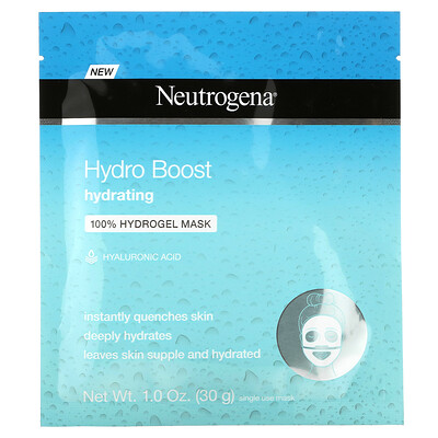 Neutrogena Hydro Boost, увлажняющая косметическая маска, 1 маска для одноразового использования, 30 г (1,0 унция)