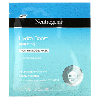 Neutrogena, Hydro Boost 保濕美容面膜，1 次性使用面膜，1.0 盎司（30 克）