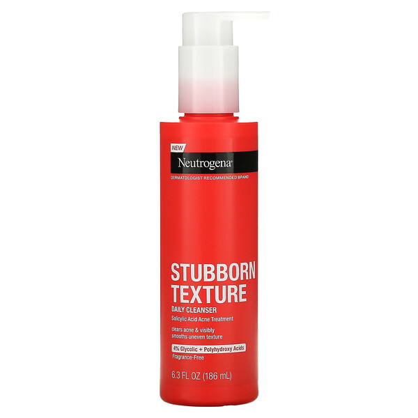 Stubborn Texture Daily Cleanser, Fragrance-Free, 6.3 fl oz (186 ml)