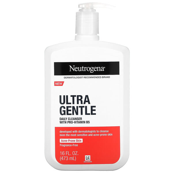 Neutrogena, Ультра мягкое, ежедневное очищающее средство с провитамином B5, без отдушек, 473 мл (16 жидк. Унций)