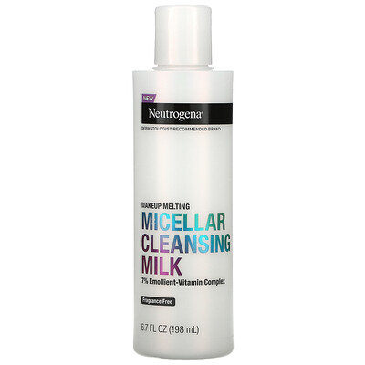 Neutrogena Micellar Cleansing Milk, Fragrance Free, 6.7 fl oz (198 ml)
